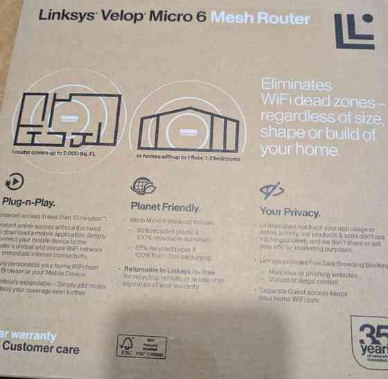 Роутер Linksys velop micro 6 ,model LN 1101 Харків