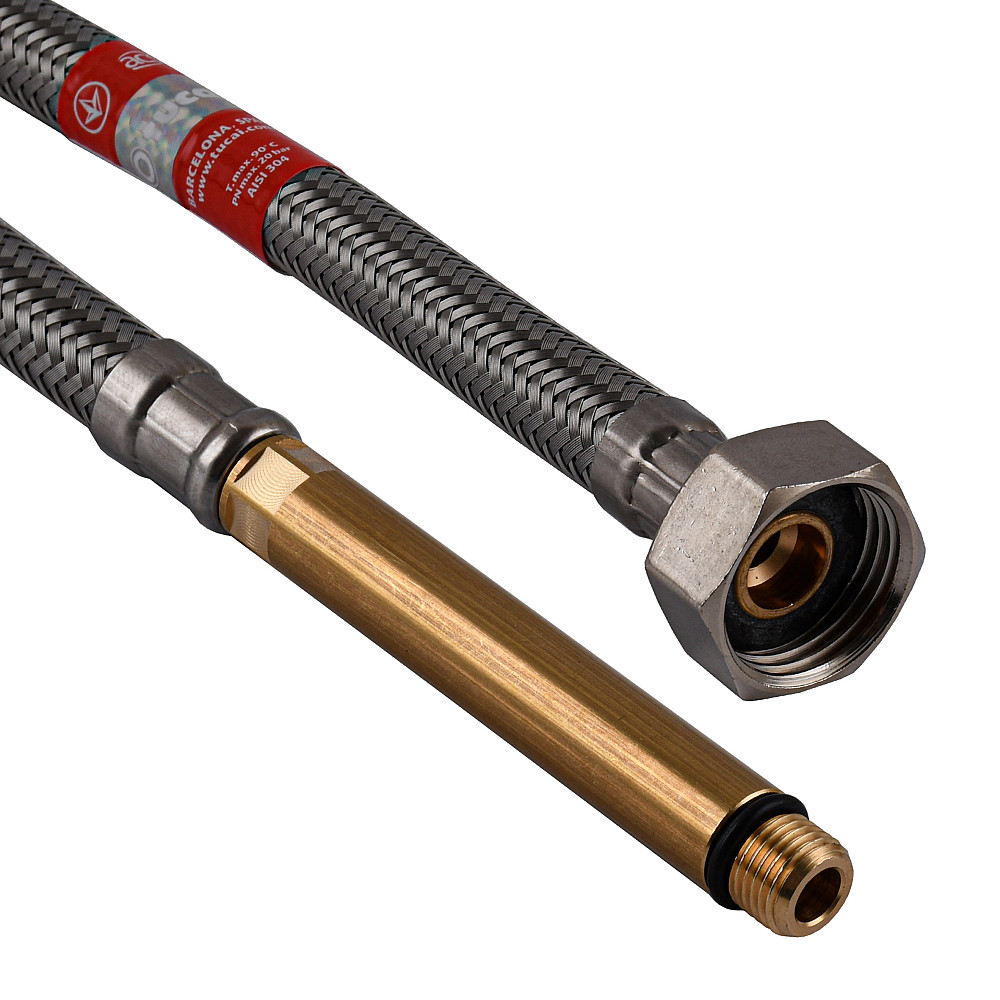 Шланг для змішувача TUCAI М10х1/2″- L75 довга 0,5м. TAQ GRIF 212385 Тернополь - изображение 1