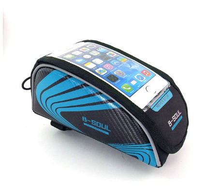 Сумка на раму B-Soul BAO-001, для смарфонів, чорно-синя Бровари - фото 1