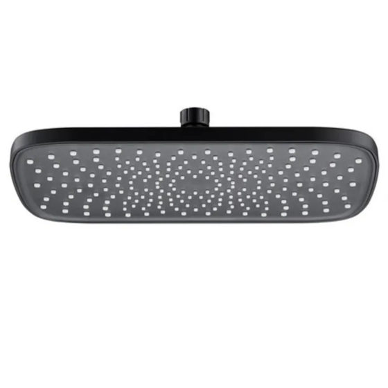 Лійка для душу стельова Mixxus SH-18-OH Black (300x200 мм) (LE2791) Київ