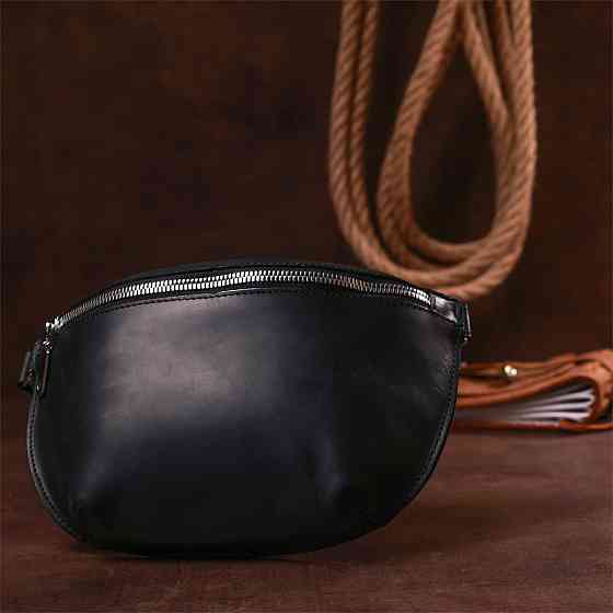 Стильна вінтажна жіноча бананка Чорний (SHVIGEL) Київ