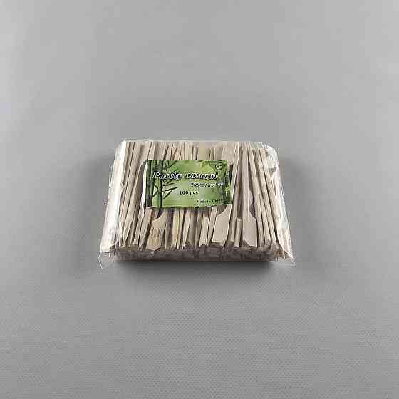 Деревянные бамбуковые шпажки Гольф  9см,100 шт (1 пачка) Харьков