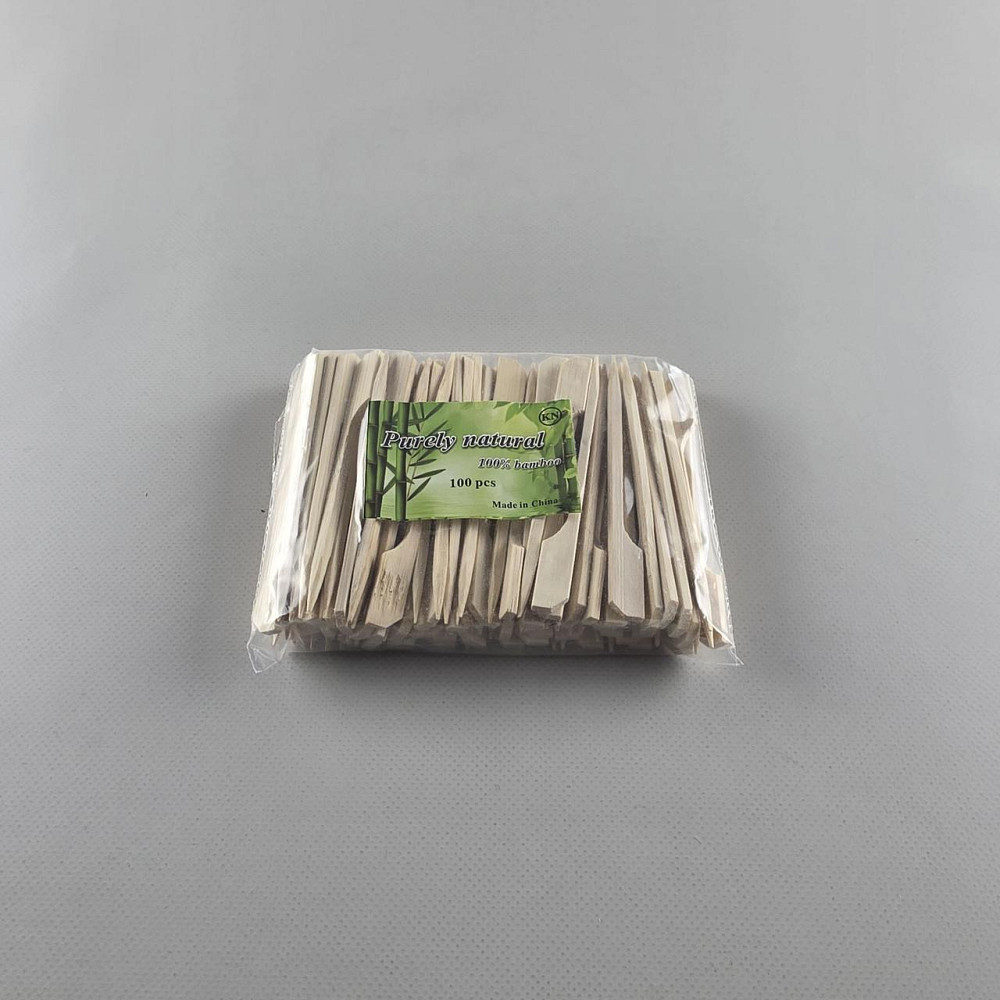 Деревянные бамбуковые шпажки Гольф  9см,100 шт (1 пачка) Харьков - изображение 2