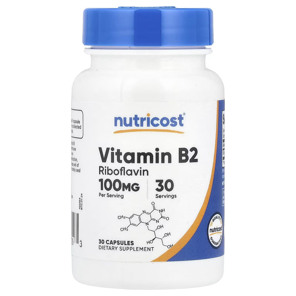 Vitamin B2, 100 mg, 30 Capsules Луцьк - фото 1
