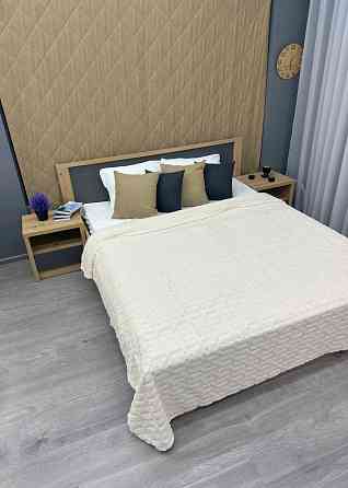 Плед-покривало 200х230 см (+-5см) Молочний (87-241) Київ