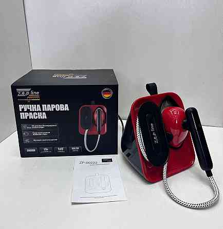 Ручна парова праска Zepline ZP-00222 3000Вт, резервуар 1.5л, подача пари 50г/хв, сенсорне керування Київ
