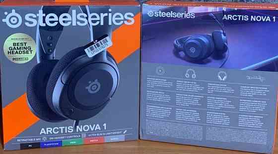 Навушники з мікрофоном SteelSeries Arctis Nova 1 Black. Київ
