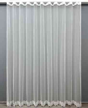 Тюль VR-Textil 1827т Грек-сітка з вишивкою та люрексом колір Молочний 400х270 см (42-1082) Київ