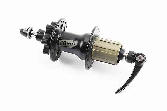 Втулка задня MTB алюмінієва 14Gx32H під касету 8-11зв, Disk-brake, 4 пром-підшипники 6001 2RS, кріпл. ексцентрик, чорна FB-A292В Київ