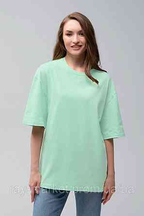 Футболка оверсайз RAY OVERSIZE жіноча світло-зелена  (U0104W-Light green) Київ