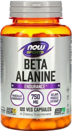 Бета-аланін Now Foods Beta-Alanine 750 мг 120 капс Київ