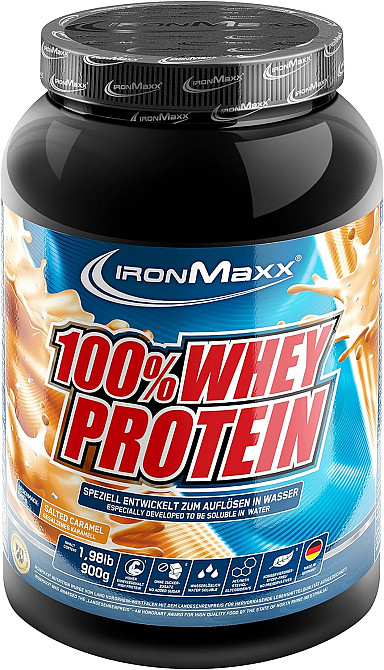 Протеин Ironmaxx 100% Whey Protein 900 g (Salted Caramel) Луцк - изображение 1