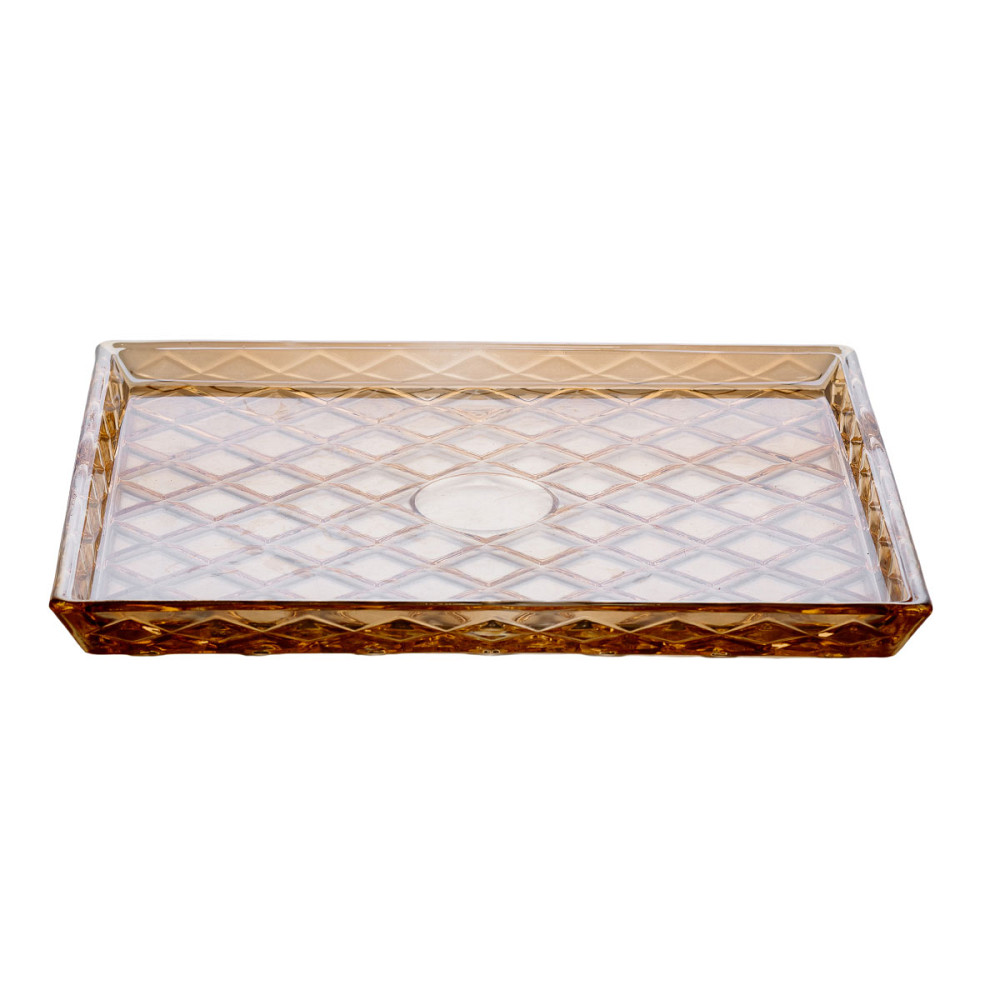 Блюдо для закусок скляне 24,5*20,5*2 см прямокутне HP-YH-53 Коломия - фото 2