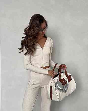 Жіночий стильний костюм з еластичного трикотажу двонитка Одеса