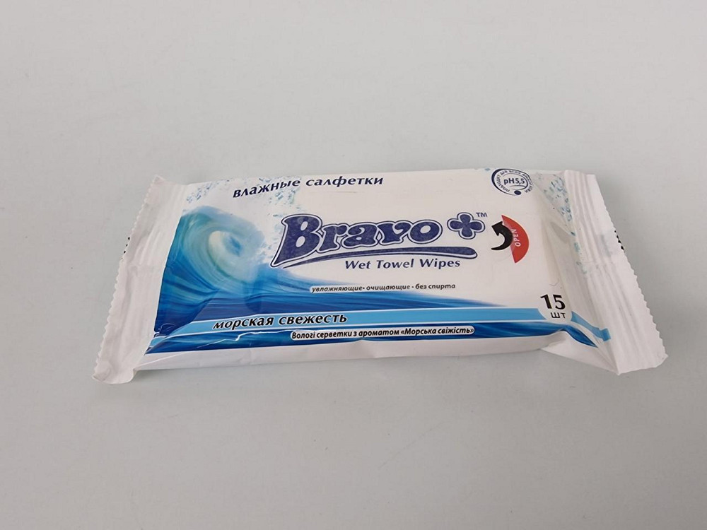 Влажная салфетка  15 шт 