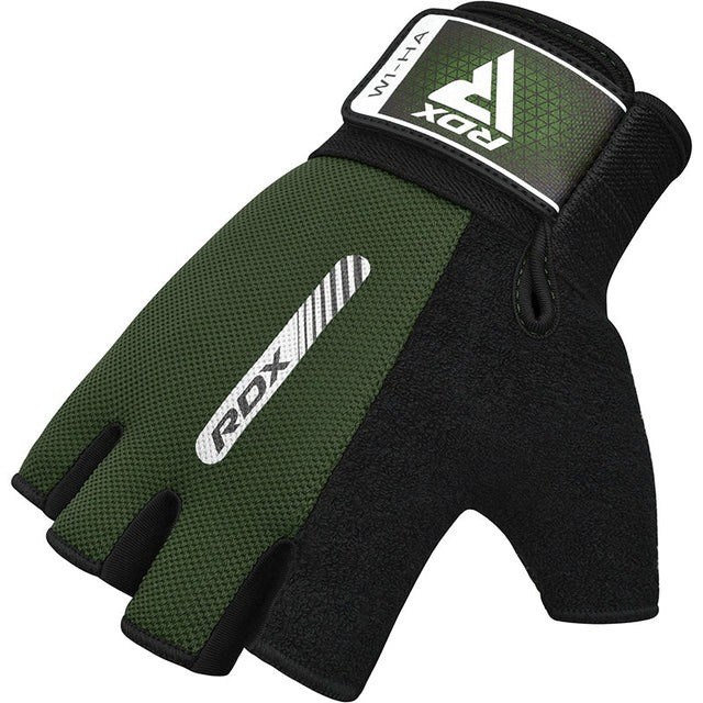 Рукавички для фітнесу RDX W1 Half Army Green M Каменское - изображение 4