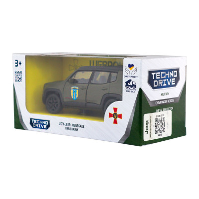 Машина Techno Drive серії Шеврони Героїв - Jeep Renegade Trailhawk - Айдар (250351W) Вінниця - фото 11