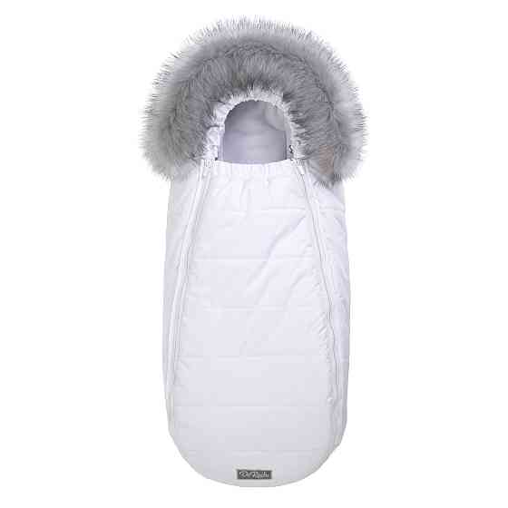 Конверт-кокон Baby XS на флісі з опушкою ДоРечі Білий Кривий Ріг