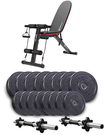 Набір Elitum Titan гантелі 2х31кг з лавою HS-1030 F Киев