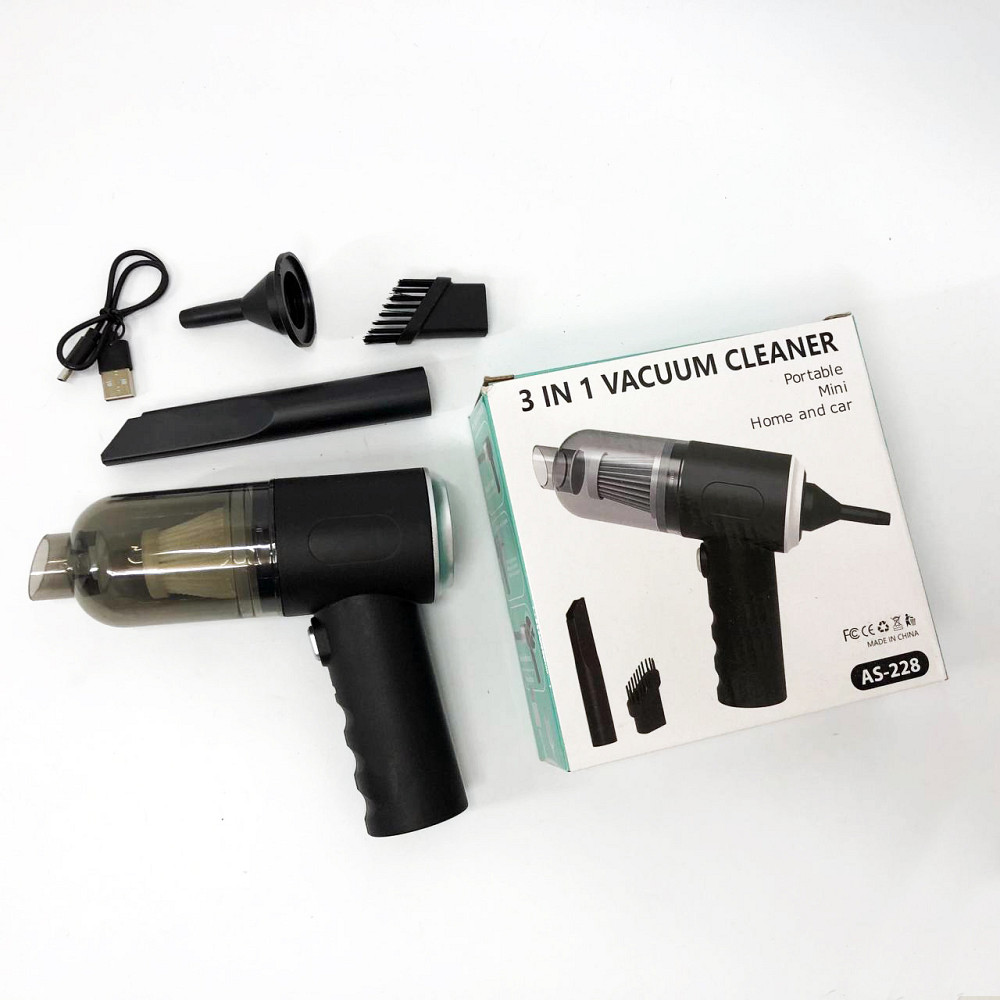 Пилосос для чищення машини AS-228, Вакуумний автомобільний пилосос від прикурювача, Автомобільний FU-93 Львів - фото 8