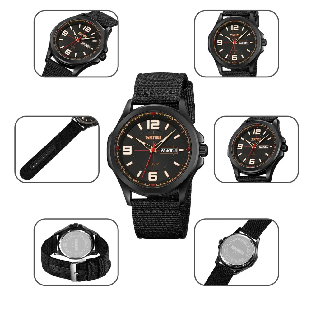 Чоловічий наручний годинник Skmei 9315 (Чорний) Київ - фото 6