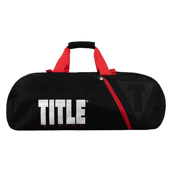 Спортивна сумка TITLE Boxing Champion Sport Bag/Backpack Black/Red Каменское