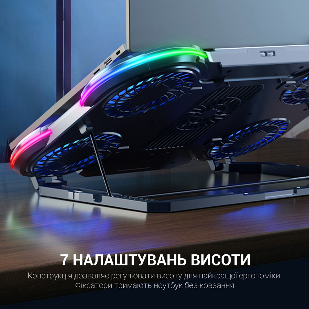 Підставка для ноутбука GamePro CP770 Чорний Харьков - изображение 10