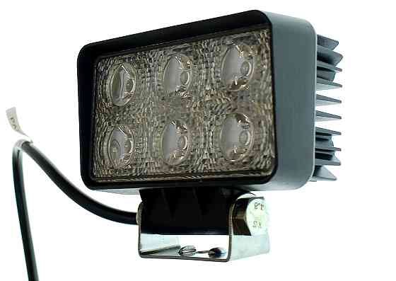 Світлодіодна фара AllLight 09type18W 6chip OSRAM 3535 spot (тонкий радіатор) Харків