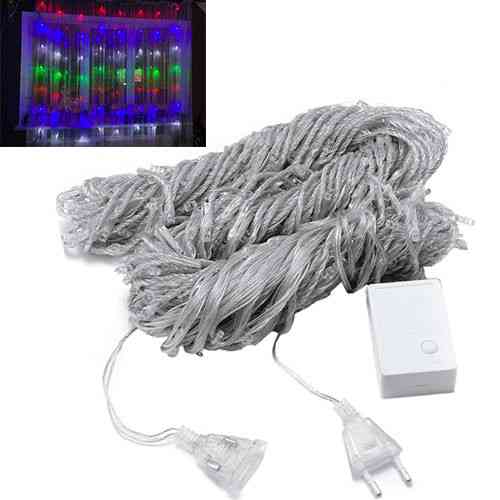 Гирлянда новогодняя светодиодная 360 LED цветная 3x2м эффект 8 режимов Киев