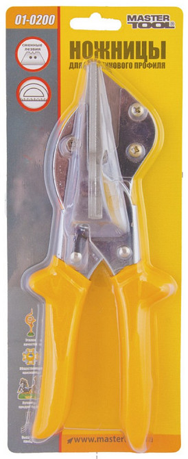 MASTERTOOL Ножиці для різання пластикових профілів MASTERTOOL із транспортиром 01-0200 Коломия - фото 4