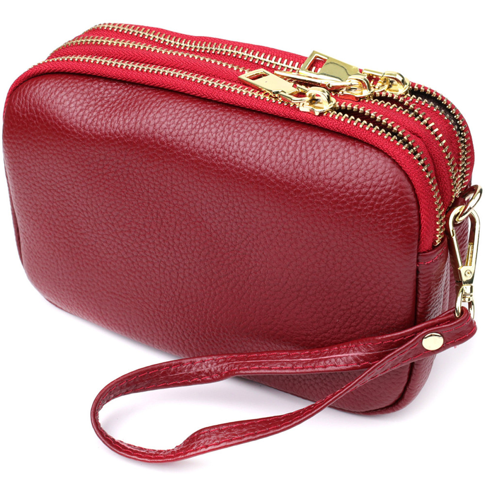 Сумка на три відділення для жінок з натуральної шкіри Vintage 22889 Київ - фото 2