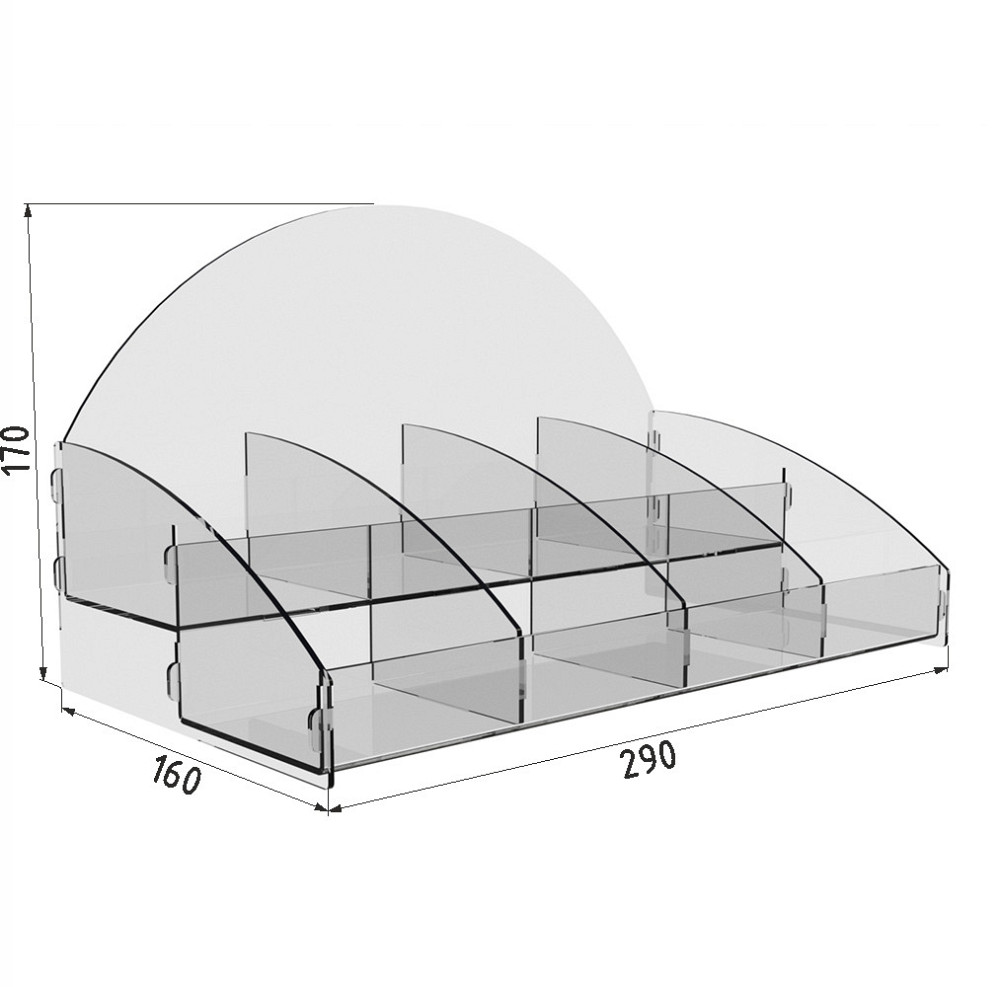 Шоу бокс EKOSTAR для чайных пакетиков 290х160х170 Киев - изображение 3
