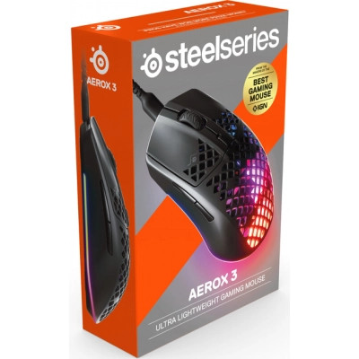 Мышка SteelSeries Aerox 3 Onyx USB Black (62611) Винница - изображение 8