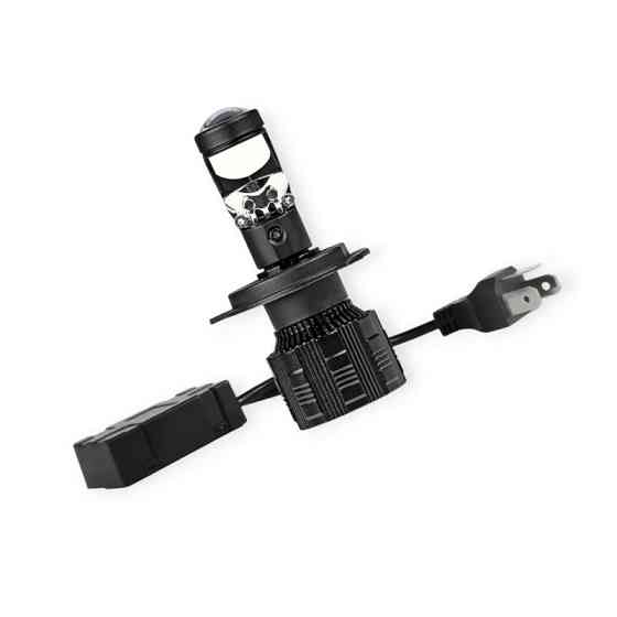 Автолампа H4 12V-24V EUROTUN NL19 60W 10000L 6000К радиатор и вентилятор линза LED Мукачево