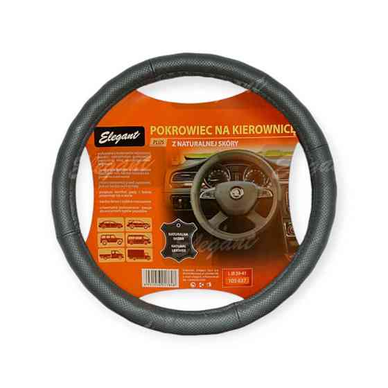 Чехол l кожа (39 - 41 см) черный elegant перфорированный руля Мукачево