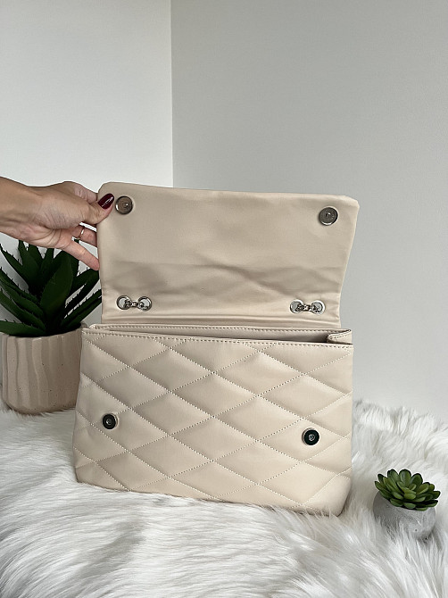 Женская сумка конверт клатч молодежная ручки трансформеры Турция женские сумочки и клатчи сумочка Крохатушка Бежевый Киев - изображение 7