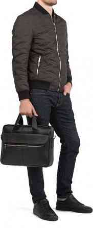 Сумка чоловіча шкіряна Чорна (Vintage) Київ