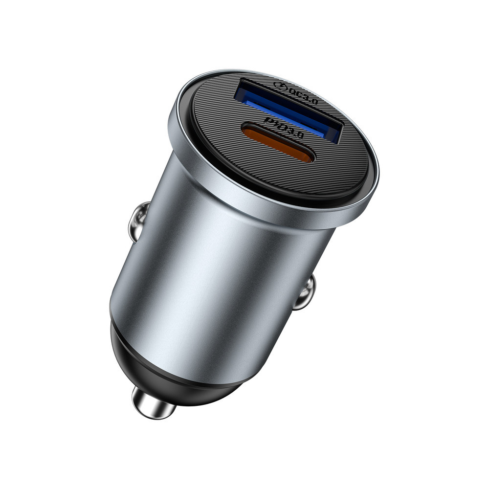Автомобільний зарядний пристрій WIWU 35W Nano Lite A+C Fast Car Charger Wi-CC030 Gray Одеса - фото 7