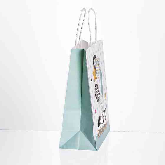 Набір красивих подарункових пакетів "Happy Birthday" 12 шт. Київ