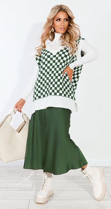 В'язана жилетка (48-52) Київ - фото 1