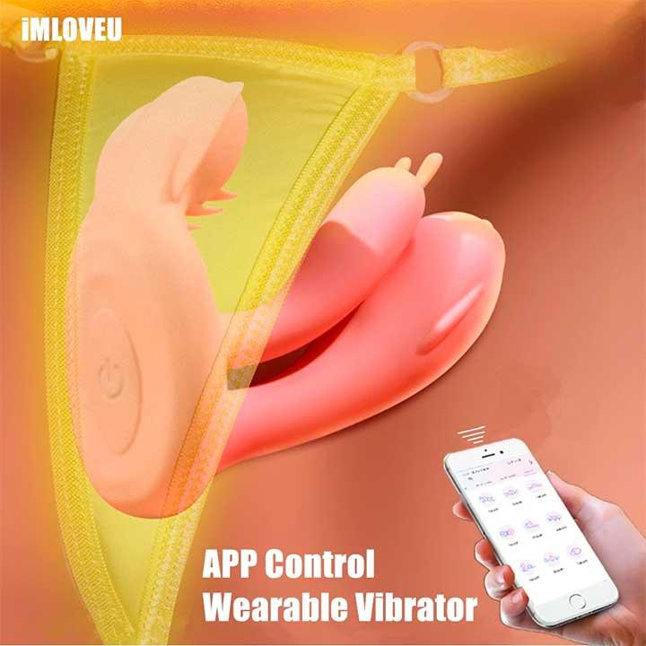 Смарт-вібратор метелик Love Spouse — Рожевий — Смарт вібратори Вінниця - фото 2