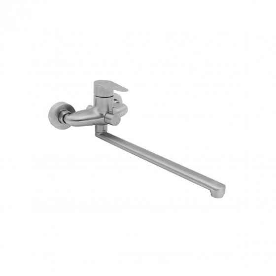 Змішувач для ванни Lidz (NKS) 09 35 005-1 з душовим гарнітуром, сатин Київ