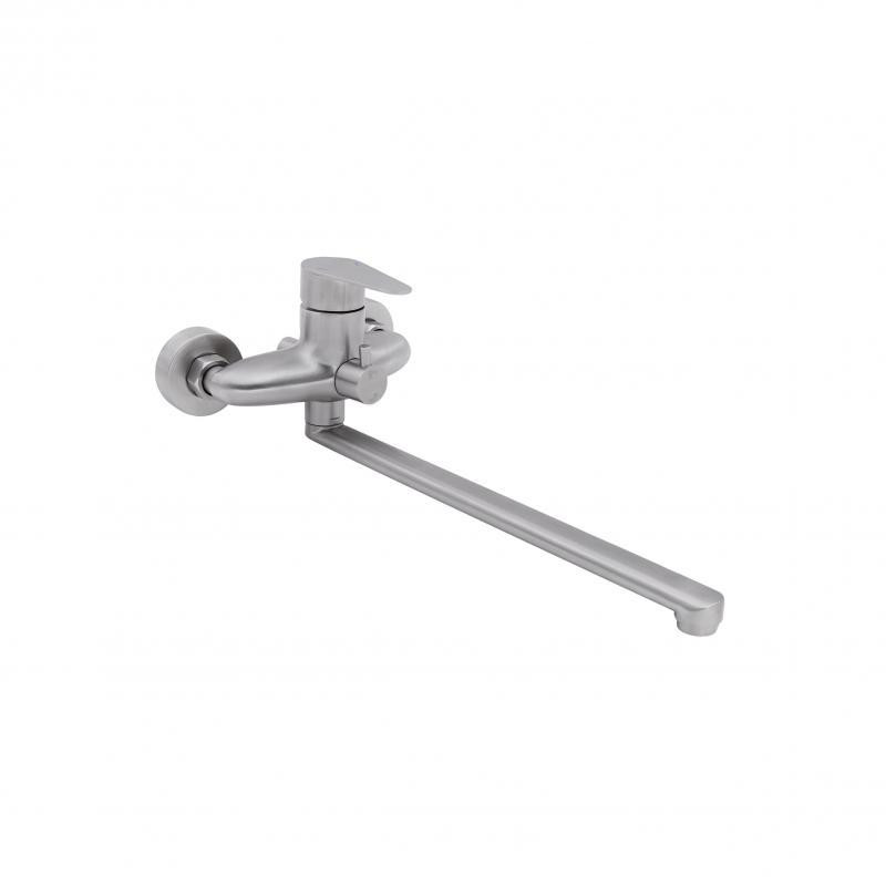 Смеситель для ванны Lidz (NKS) 09 35 005-1 с душевым гарнитуром, сатин Киев - изображение 3