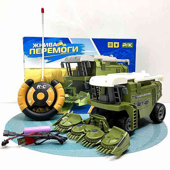Комбайн на радіокеруванні LIMO TOY з гумовими колесами 21 см Зелений (M 4949) Чернігів