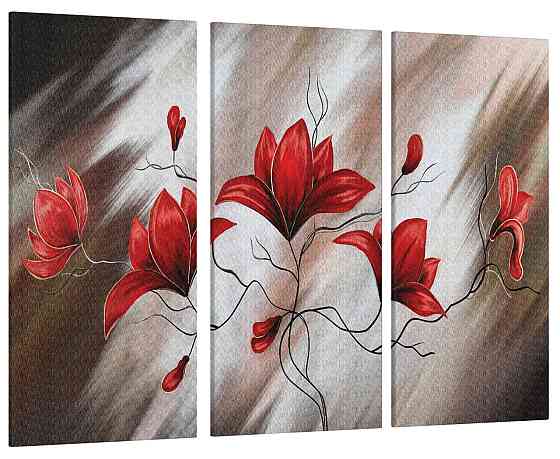 Модульна картина Квіти Абстракція Art-160_XXL Київ