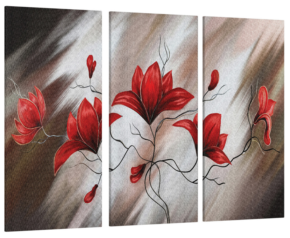 Модульна картина Квіти Абстракція Art-160_XXL Київ - фото 1