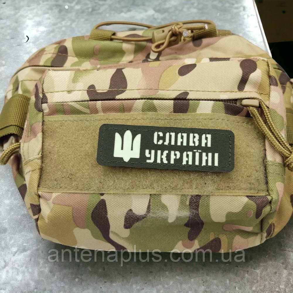 Світловідбиваючий Слава Україні хакі патч / шеврон Київ - фото 3