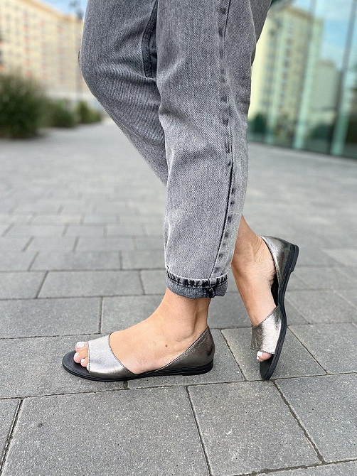 Mermaid Балетки жіночі Mermaid 28-7 нікель (весна-літо, шкіра натуральна) (3436) 36р.38р.39р. Коломия - фото 6