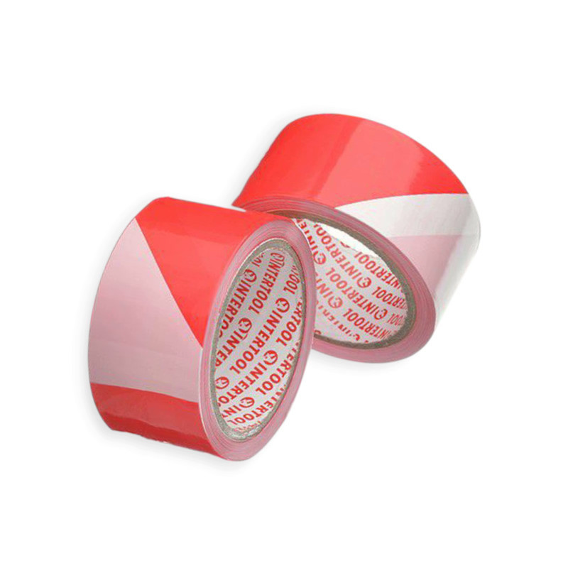 Стрічка сигнальна 5см х 100м (біло-червона) попереджувальна Мукачево - фото 1