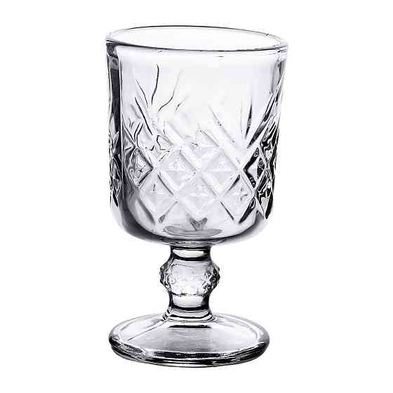 Yiwu Набір чарок на ніжці 6 шт 60 мл скляні чарки для горілки, настоянки HP-YH-42 Киев